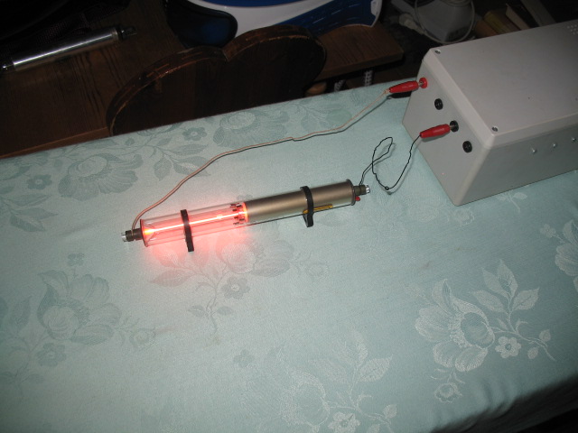 HeNe-Laser in Aktion.